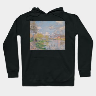 Spring by the Seine by Claude Monet Hoodie